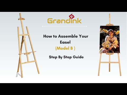 [Model B] How to assemble an 5ft easel | Painting Stand | Assemble with me | Grandink ®