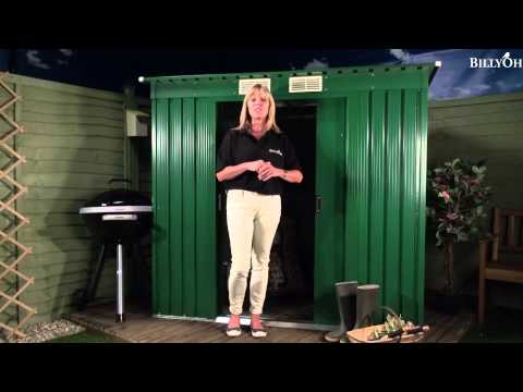 BillyOh サットン ペント屋根の金属製の小屋 (BillyOh Sutton Pent Roof Metal Shed)