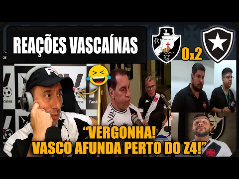 REAÇÕES dos VASCAÍNOS - VASCO 0x2 BOTAFOGO - BRASILEIRÃO 2025 - VAMOS RIR DO VASCO!