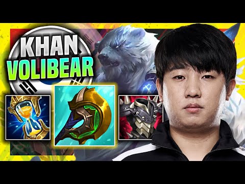 KHAN IS SO GOOD WITH VOLIBEAR! - DK Khan Plays Volibear Top vs Sett! | Season 11