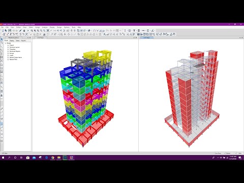 Multi-storied Building Design in Etabs v18 | IS 456:2000 | Part-1