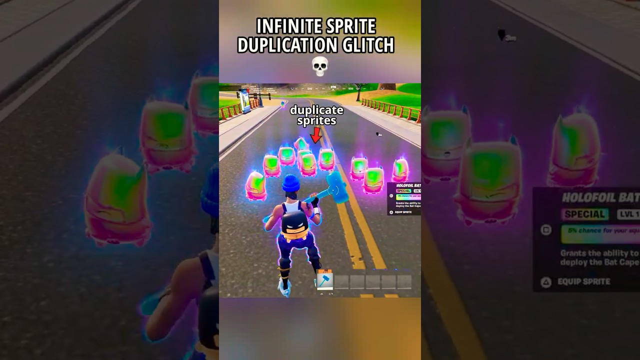 INFINITE SPRITE DUPLICATION GLITCH in Fortnite Chapter 7 Season 3 💀 #fortnite #shorts #gaming