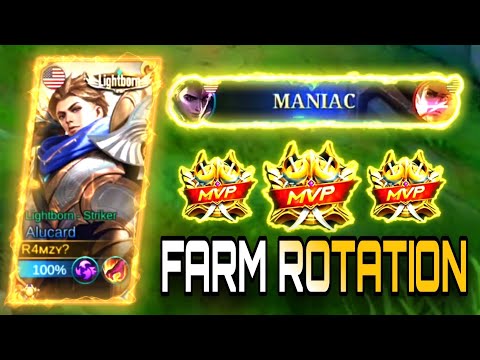 ALUCARD ROTATION FOR EARLY ADVANTAGE! | SUPER FAST FARM (MANIAC)🔥🔥 - MLBB