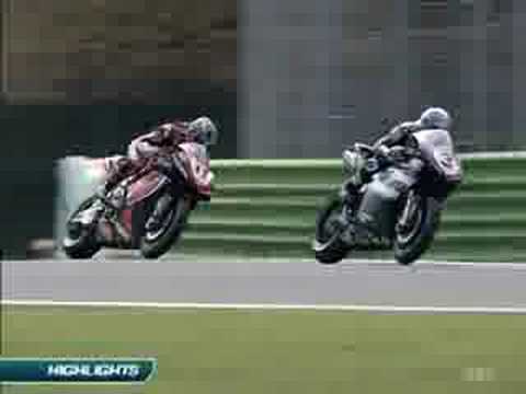 SBK 2008 - Vallelunga Race 1 Highlights