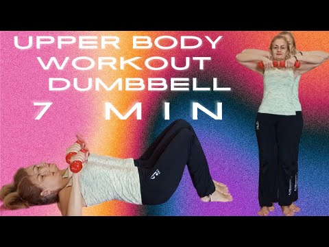 Pilates Dumbbell Workout for Upper Body in ONLY 7 MIN| Fitness| Sport