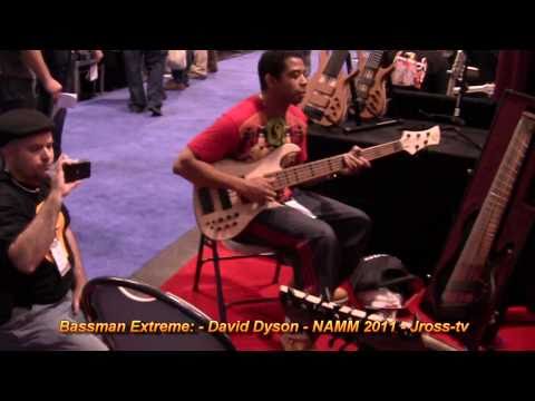 James Ross @ David Dyson - "Bass Groove King" - NAMM 2011 - Jross-tv