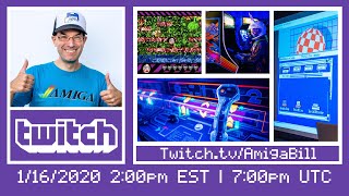 1/16/2020 - Commodore Amiga - Viewer Requested Games, MAGfest re-cap, and Testing a CRT Monitor