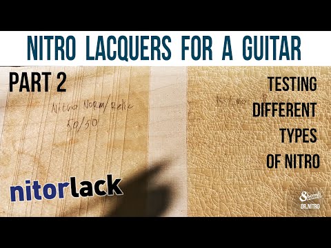 Nitro lacquers for Relic Guitar [Tests] PART 2