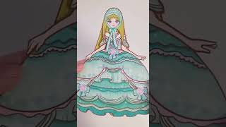 Download lagu [래미 종이인형 ]민트드레스, 웨딩드레스 코디하기♡ Yeppug Paper Dolls♡  #짧은동영상 #shorts #예뿍 mp3