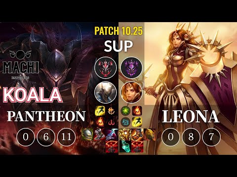 MCX Koala Pantheon vs Leona Sup - KR Patch 10.25