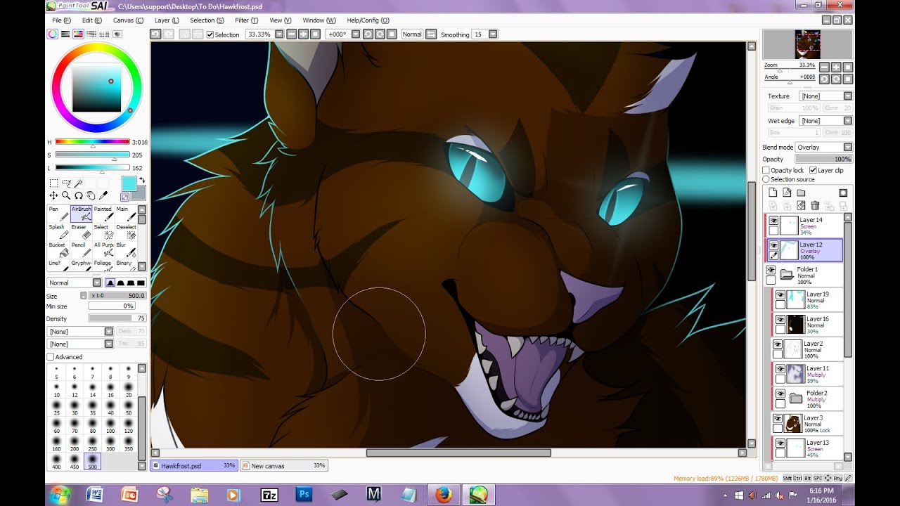 Hawkfrost Speedpaint | In it for life | 2014 vs 2016