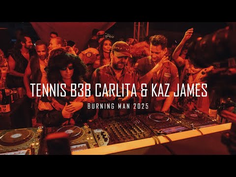 Carlita B3B DJ Tennis & Kaz James – Burning Man 2025 | Sunset Set at the Edge of the Playa