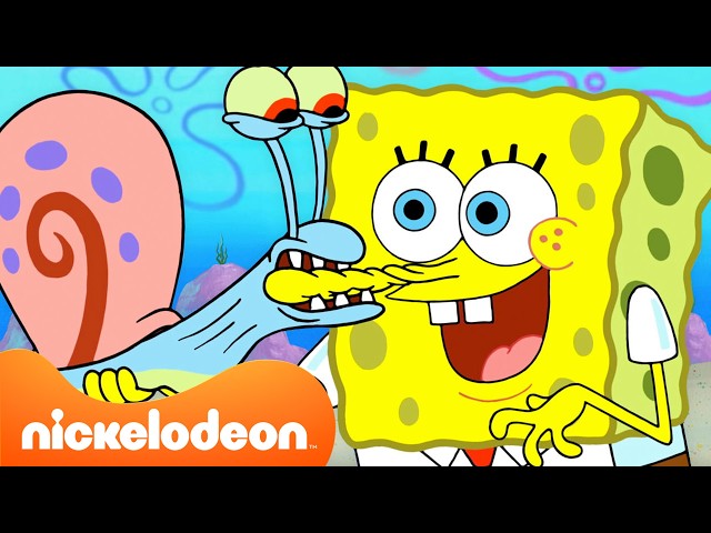 Bob Esponja | ¡2 horas de todos los momentos de Bob Esponja y Gary! 🐌💛 | Nickelodeon en Español SDDEFAULT Thumbnail