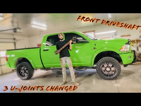 Ram Front Driveshaft Removal to Install New U Joints