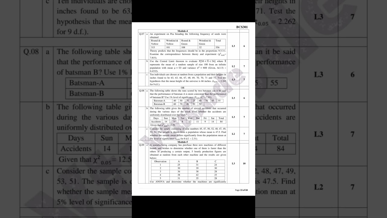 Vtu Mathmatics for computer science BCS301 #vtu