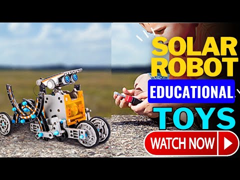 STEM Made Fun! Explore 12-in-1 Solar Robot Toys for Kids!"