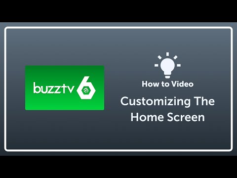 Customizing the Home Screen