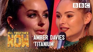 Reality TV Star Amber Davies faces 100 judges after &#39;Titanium&#39; act - BBC All Together Now 🎤