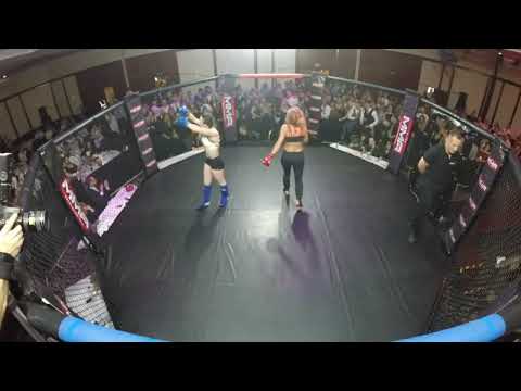 Cage fight by women