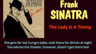 The Lady Is A Tramp Frank Sinatra   with Lyrics