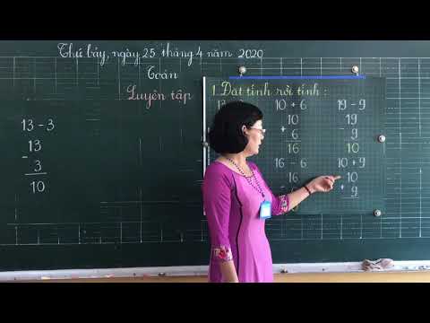 Môn Toán lớp 1, bài Luyện tập (tiết 82) (GV Nguyễn Thùy Vân Phượng, Trường TH C Phú Mỹ)