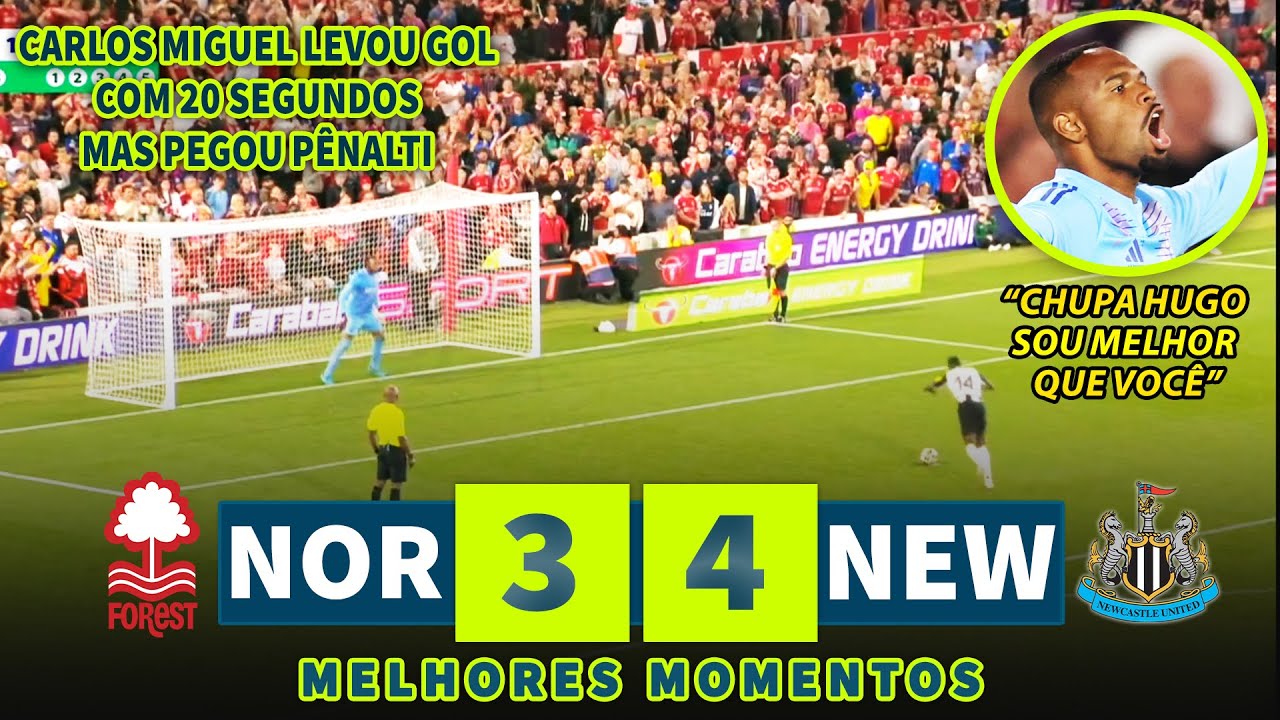 CARLOS MIGUEL TOMOU GOL COM 20 SEGUNDOS MAS PEGOU PÊNALTI E MOSTROU PORQUE É MELHOR QUE HUGO SOUZA
