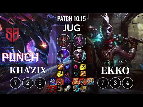 SB Punch Kha'Zix vs Ekko Jungle - KR Patch 10.15