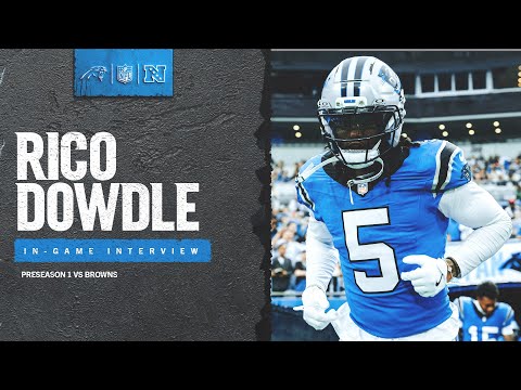 Rico Dowdle in-game interview vs. the Cleveland Browns
