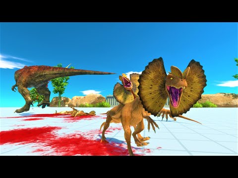 Dilophosaurus vs boss factions animal revolt battle simulator