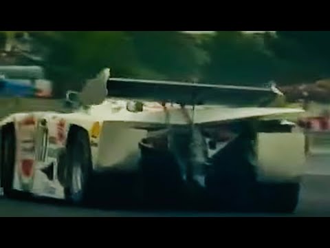 24 Hours Le Mans Martin Schanche Group C2 Argo Ford Zakspeed 1.8 Turbo crashes out on Lap 5 1987.