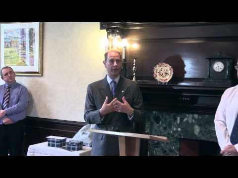 The Boys' Brigade in Scotland welcomes HRH Prince Edward to Carronvale