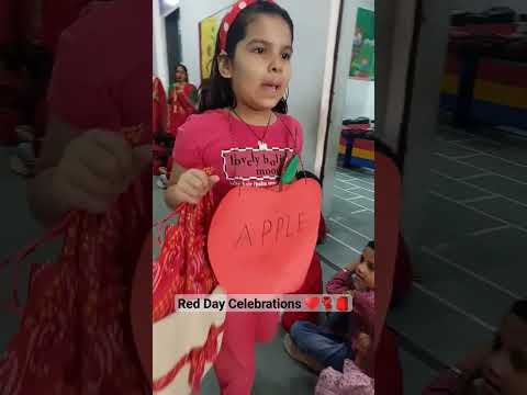 Red Day Celebrations 🎴🧣♥️ #school #activity