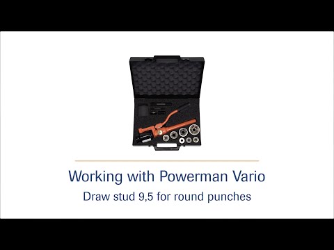 Manually operated hydraulic pump Powerman Vario  - draw stud 9,5 HD | häwa