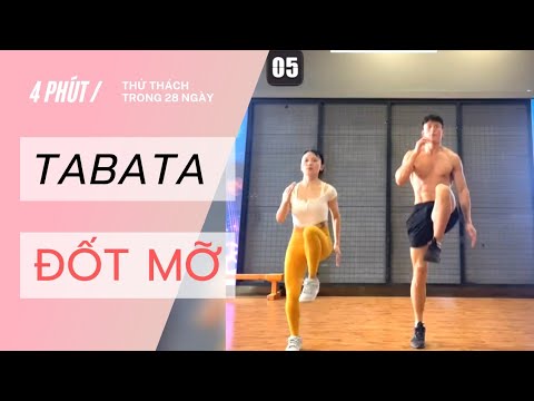 4 Phút Tabata- Đốt Cháy Mở Thừa Và Giảm Cân Hiệu Quả (bài tập cho cả nữa và nam)