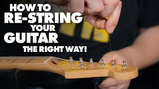 Video thumbnail for How to re-string your guitar | the right way! by GAK