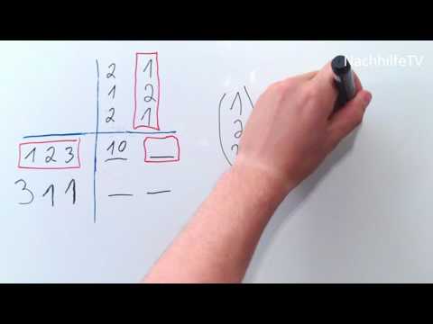 Matrizenmultiplikation nach dem Falk-Schema