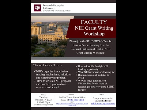 NIH Grant Writing Workshop