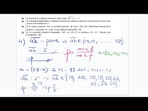 Bacalaureat 2021 - Tehnologic - Testul 3 - Teste antrenament - Clasa a 12-a