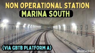 Ride through non-operational TE21 Marina South Station, January 2023 [SMRT]