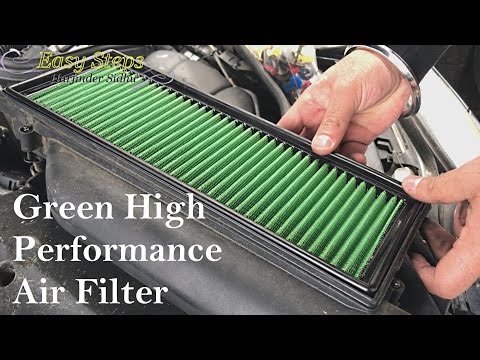 Upgrade Mercedes E500 Engine Air Filter to Green High Performance Air Filter | W211 Hi-Flow Filters