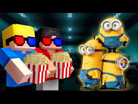 Passamos a Noite no Cinema com os Amigos no Minecraft!