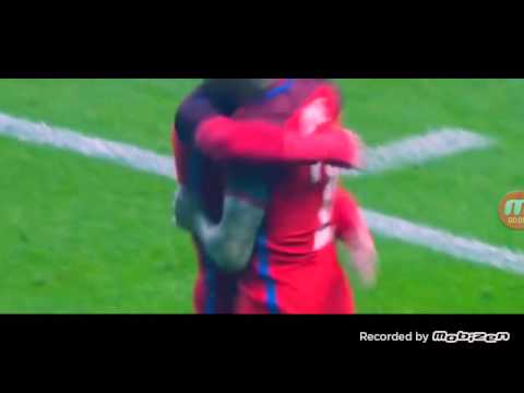 Jamie Vardy incredible back heel goal against Germany