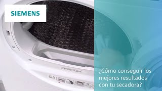 Siemens ¿Cómo conseguir los mejores resultados con tu secadora?  anuncio