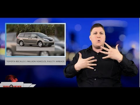 Toyota recalls 1 million vehicles, faulty airbags (ASL - 1.10.19)