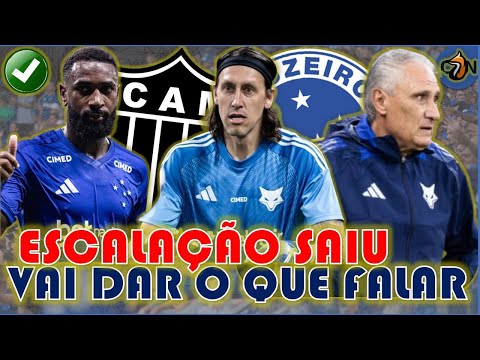 SAIU ✅🦊 ESCALAÇÃO DO TITE PARA CRUZEIRO X ATLÉTICO - 4ª RODADA CAMP. MINEIRO #futebol