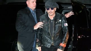 Johnny Depp Comes Out Of Hiding To Celebrate With Lady Gaga