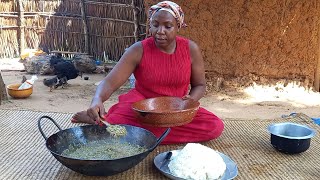 African Village Life//Cooking Most Delicious Traditional Vegetable for Lunch