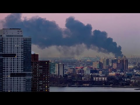 NJ Elizabeth Four–Alarm Warehouse Fire