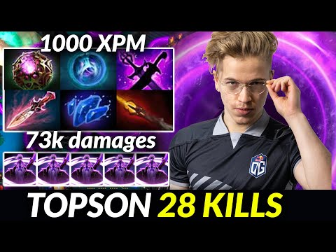 TOPSON 1000XPM 70k damages Void Spirit ended up with 28 kills