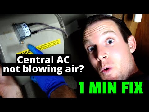 EASY FIX! Central AC / Furnace Not Blowing Air? How to fix blower fan in 1 minute